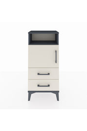 Arges Komodin 2 Raflı 2 Çekmeceli Tek Kapaklı 44x30x96 - S09M023V4A