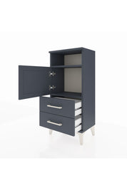 Arges Komodin 2 Raflı 2 Çekmeceli Tek Kapaklı 44x30x96 - S09M023V5A