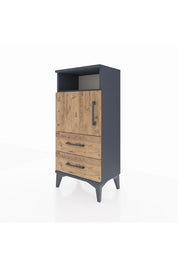 Arges Komodin 2 Raflı 2 Çekmeceli Tek Kapaklı 44x30x96 - S09M023V6A