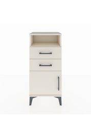 Arges Komodin Tek Raflı 2 Çekmeceli Tek Kapaklı 44x30x96 - S09M025V1A