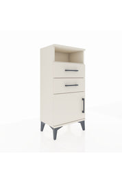 Arges Komodin Tek Raflı 2 Çekmeceli Tek Kapaklı 44x30x96 - S09M025V1A