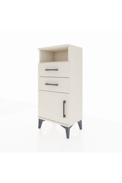 Arges Komodin Tek Raflı 2 Çekmeceli Tek Kapaklı 44x30x96 - S09M025V1A