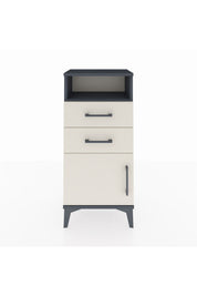 Arges Komodin Tek Raflı 2 Çekmeceli Tek Kapaklı 44x30x96 - S09M025V4A