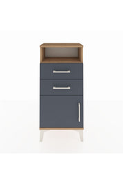Arges Komodin Tek Raflı 2 Çekmeceli Tek Kapaklı 44x30x96 - S09M025V8A