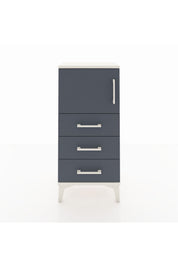 Arges Komodin Tek Raflı 3 Çekmeceli Tek Kapaklı 44x30x96 - S09M026V2A