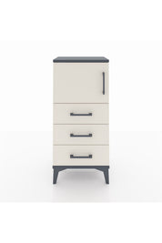Arges Komodin Tek Raflı 3 Çekmeceli Tek Kapaklı 44x30x96 - S09M026V4A