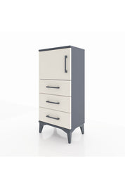 Arges Komodin Tek Raflı 3 Çekmeceli Tek Kapaklı 44x30x96 - S09M026V4A