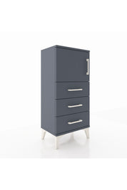 Arges Komodin Tek Raflı 3 Çekmeceli Tek Kapaklı 44x30x96 - S09M026V5A