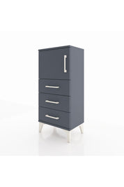 Arges Komodin Tek Raflı 3 Çekmeceli Tek Kapaklı 44x30x96 - S09M026V5A