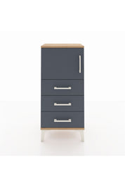 Arges Komodin Tek Raflı 3 Çekmeceli Tek Kapaklı 44x30x96 - S09M026V8A