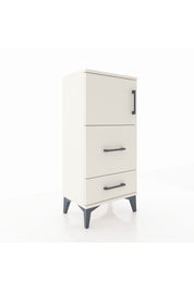 Arges Komodin Tek Raflı 2 Çekmeceli Tek Kapaklı 44x30x96 - S09M027V1A