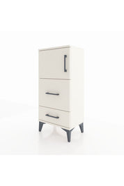 Arges Komodin Tek Raflı 2 Çekmeceli Tek Kapaklı 44x30x96 - S09M027V1A