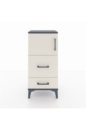 Arges Komodin Tek Raflı 2 Çekmeceli Tek Kapaklı 44x30x96 - S09M027V4A