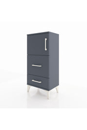 Arges Komodin Tek Raflı 2 Çekmeceli Tek Kapaklı 44x30x96 - S09M027V5A