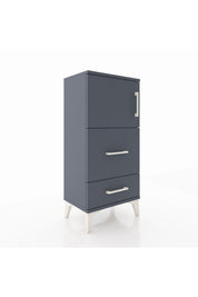 Arges Komodin Tek Raflı 2 Çekmeceli Tek Kapaklı 44x30x96 - S09M027V5A