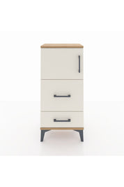 Arges Komodin Tek Raflı 2 Çekmeceli Tek Kapaklı 44x30x96 - S09M027V7A