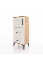 Arges Komodin Tek Raflı 2 Çekmeceli Tek Kapaklı 44x30x96 - S09M027V7A