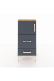 Arges Komodin Tek Raflı 2 Çekmeceli Tek Kapaklı 44x30x96 - S09M027V8A