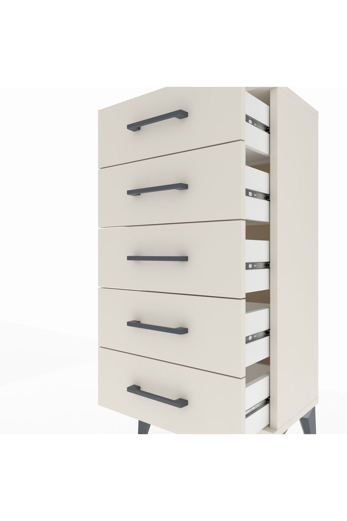 Arges Komodin 5 Çekmeceli 44x30x96 - S09M001V1A