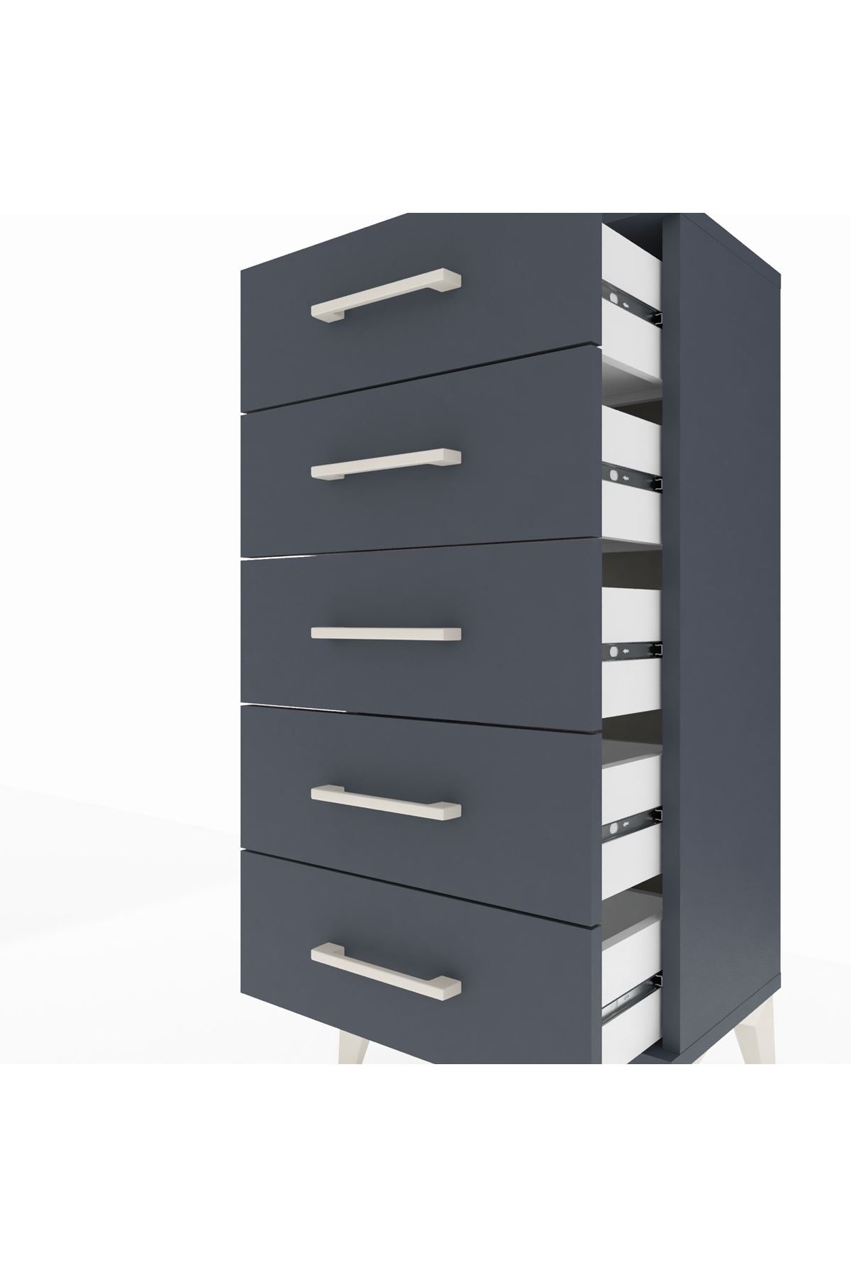 Arges Komodin 5 Çekmeceli 44x30x96 - S09M001V5A