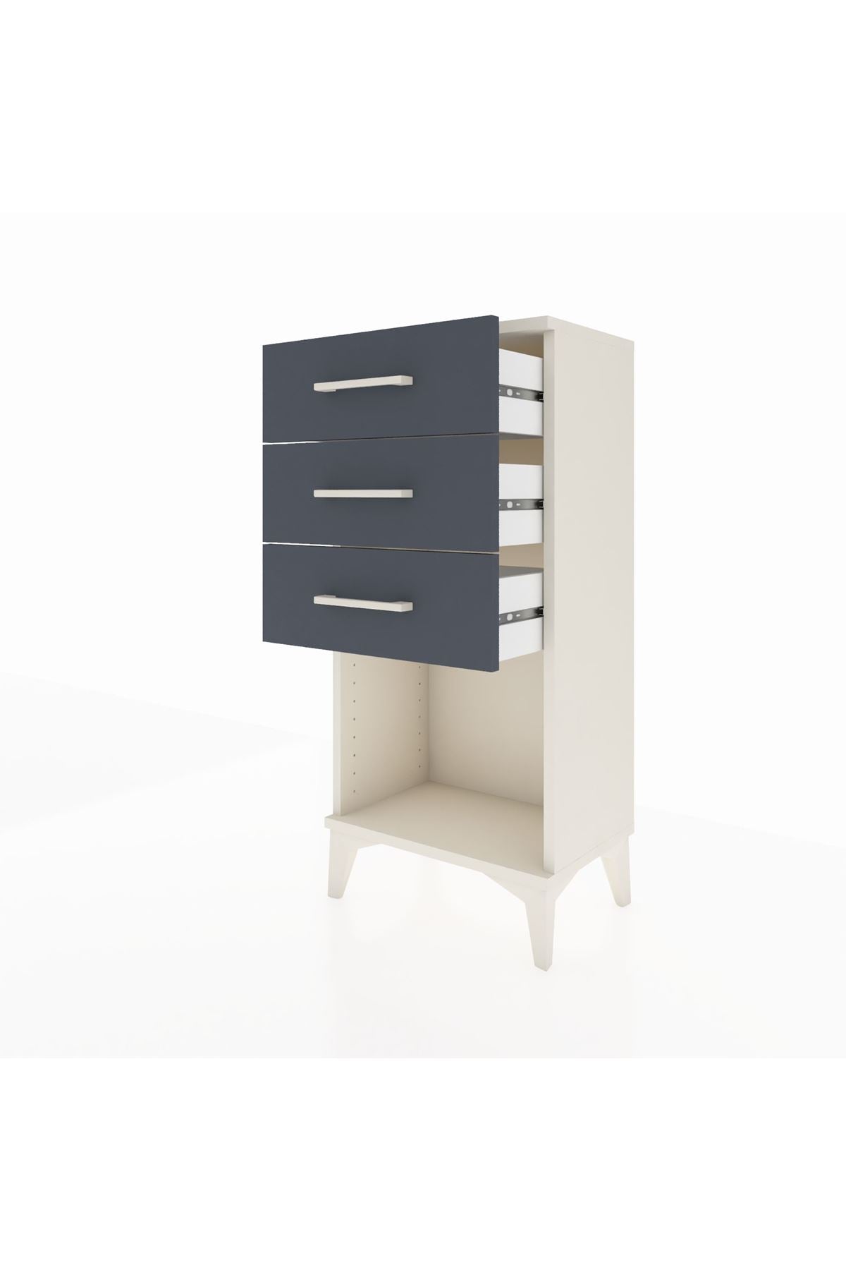 Arges Komodin 3 Çekmeceli 44x30x96 - S09M002V2A
