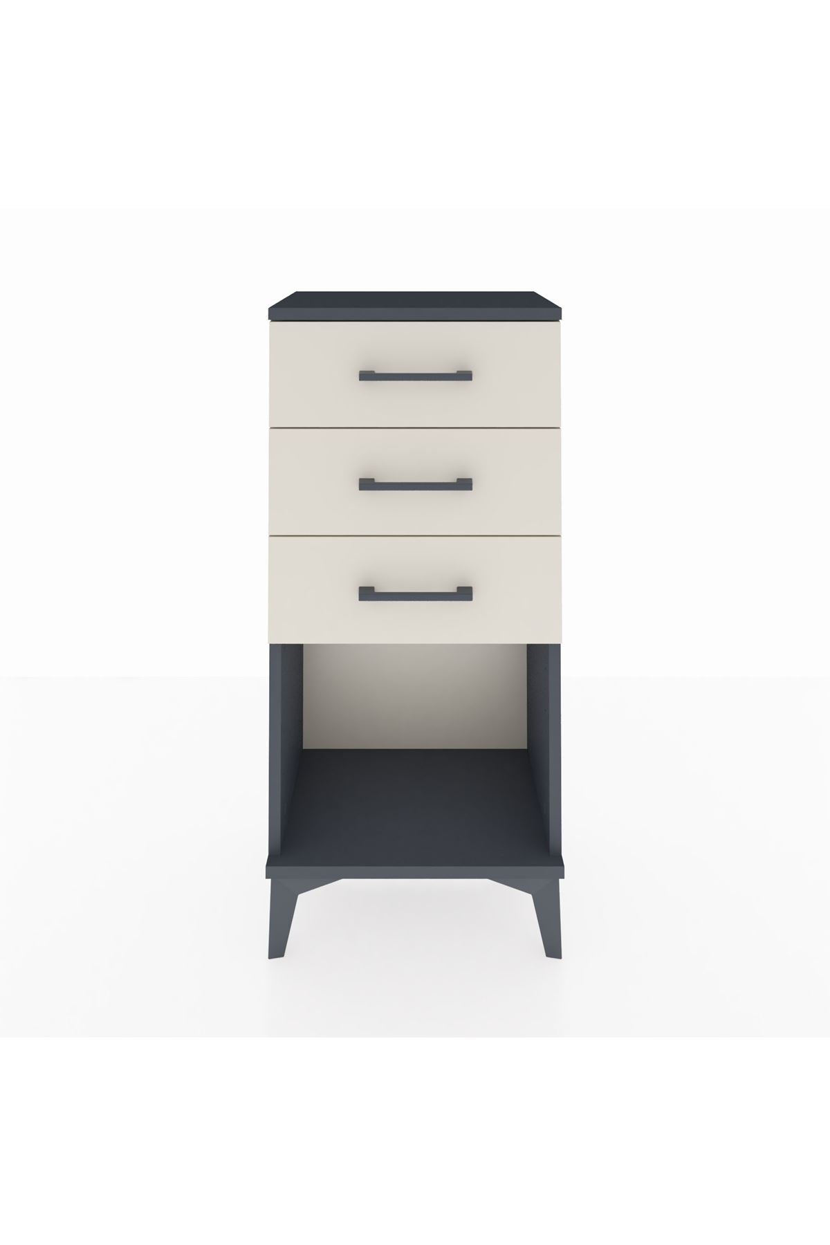 Arges Komodin 3 Çekmeceli 44x30x96 - S09M002V4A