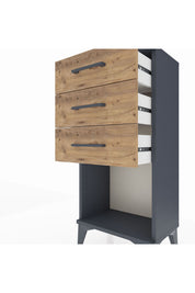 Arges Komodin 3 Çekmeceli 44x30x96 - S09M002V6A