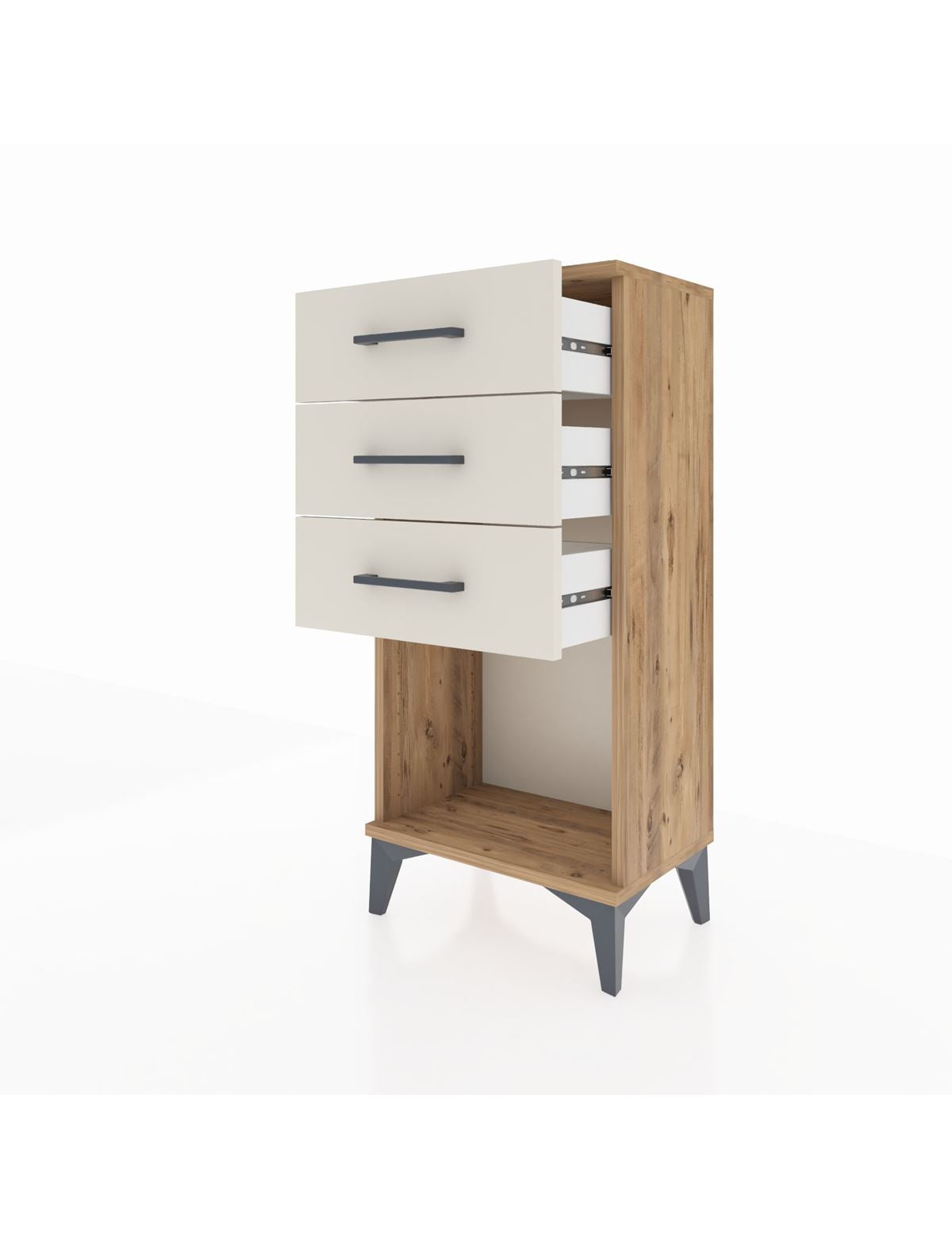 Arges Komodin 3 Çekmeceli 44x30x96 - S09M002V7A