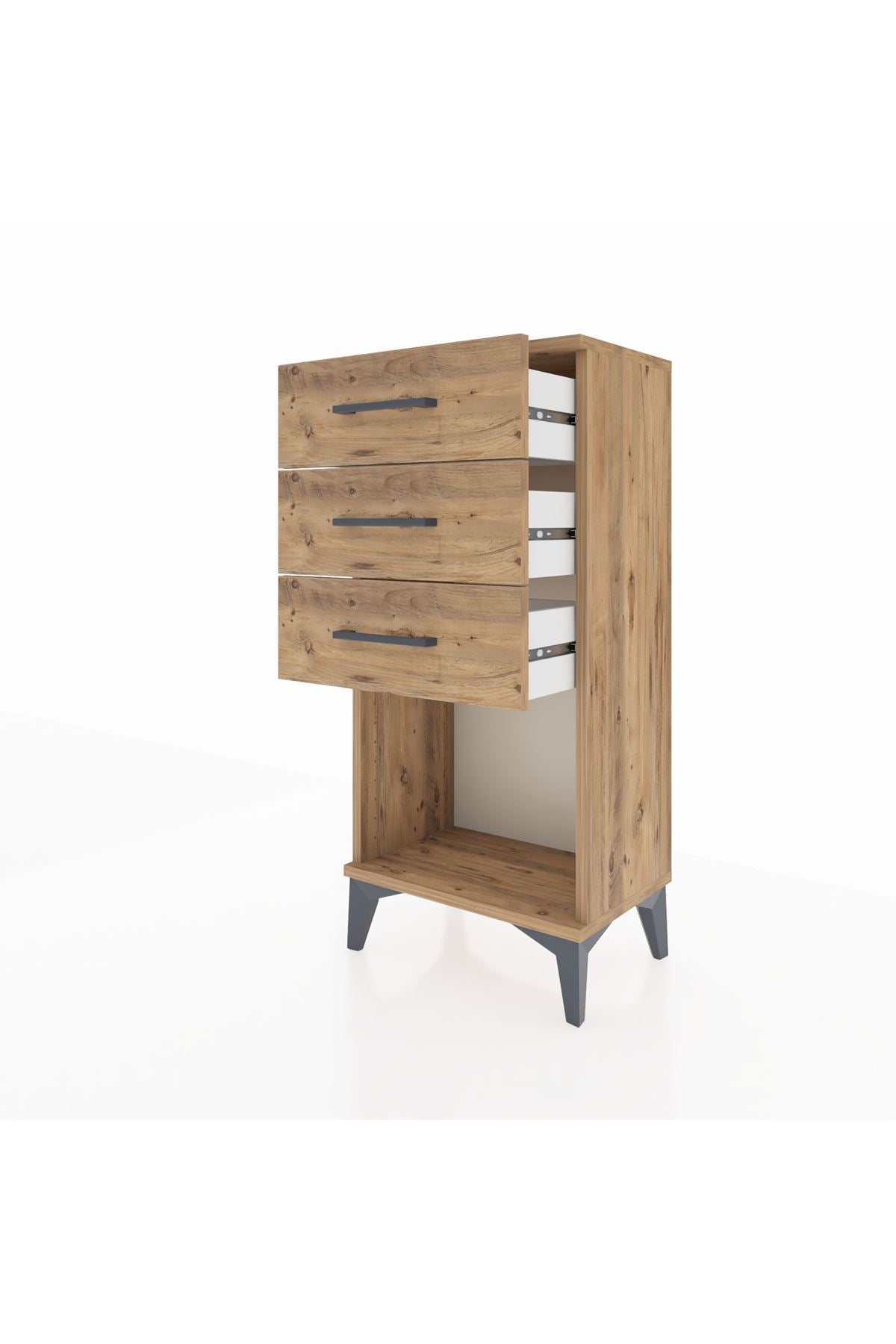 Arges Komodin 3 Çekmeceli 44x30x96 - S09M002V9A