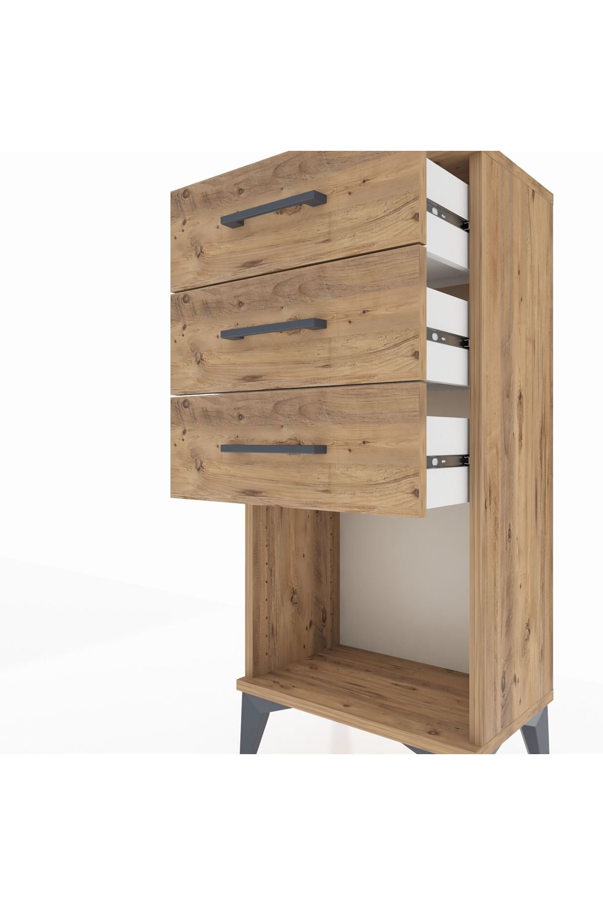 Arges Komodin 3 Çekmeceli 44x30x96 - S09M002V9A