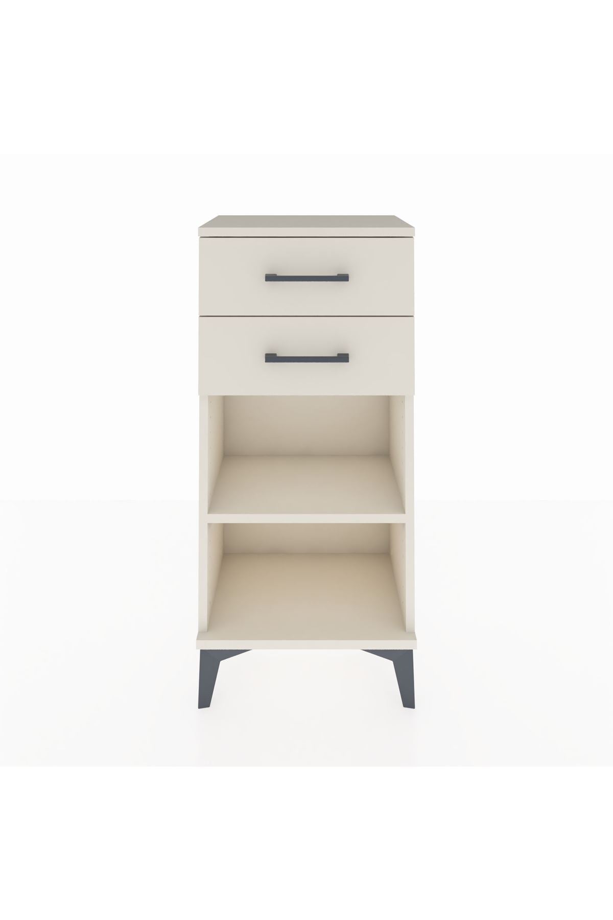 Arges Komodin Tek Raflı 2 Çekmeceli 44x30x96 - S09M003V1A