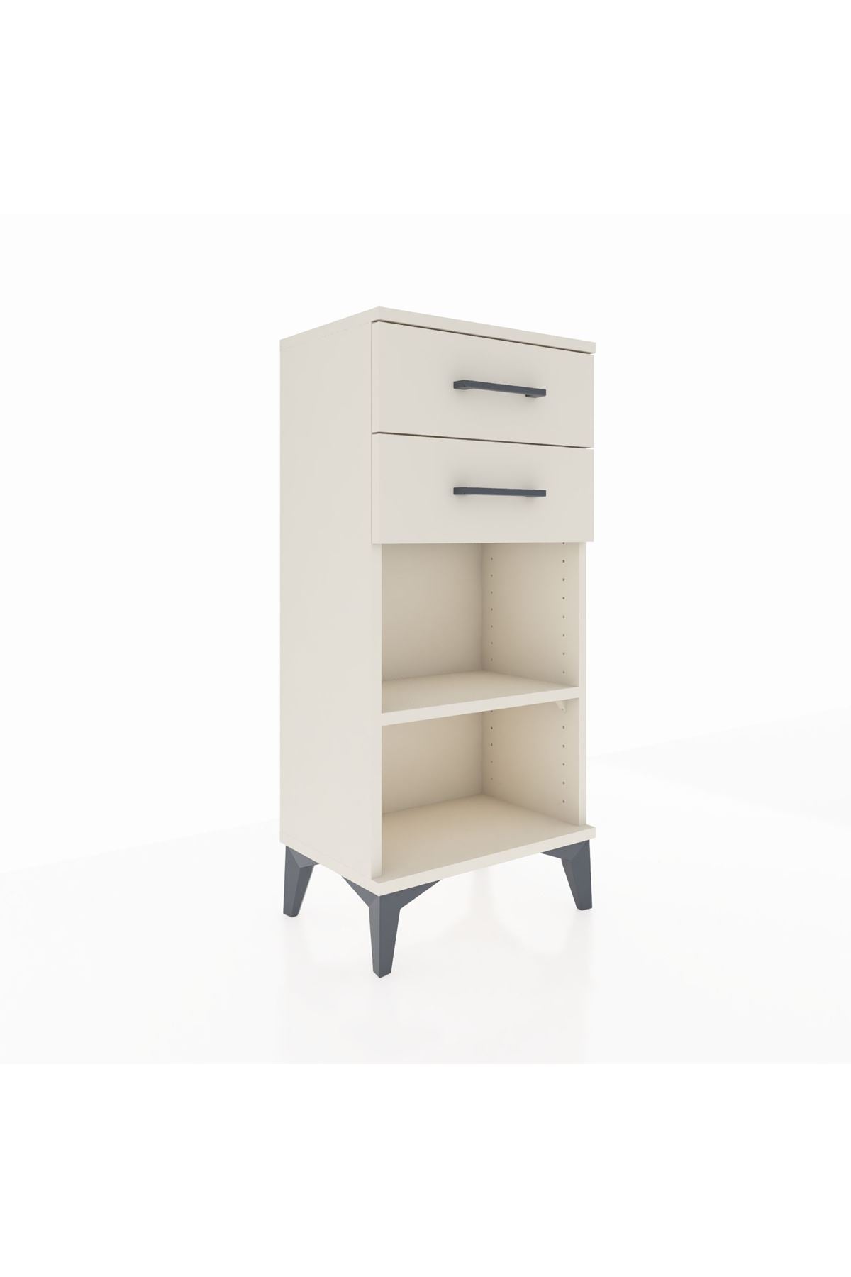Arges Komodin Tek Raflı 2 Çekmeceli 44x30x96 - S09M003V1A