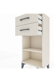 Arges Komodin Tek Raflı 2 Çekmeceli 44x30x96 - S09M003V1A