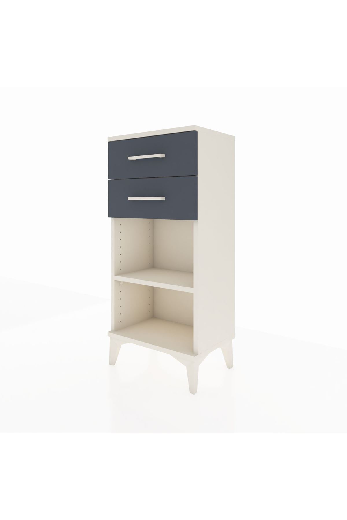 Arges Komodin Tek Raflı 2 Çekmeceli 44x30x96 - S09M003V2A