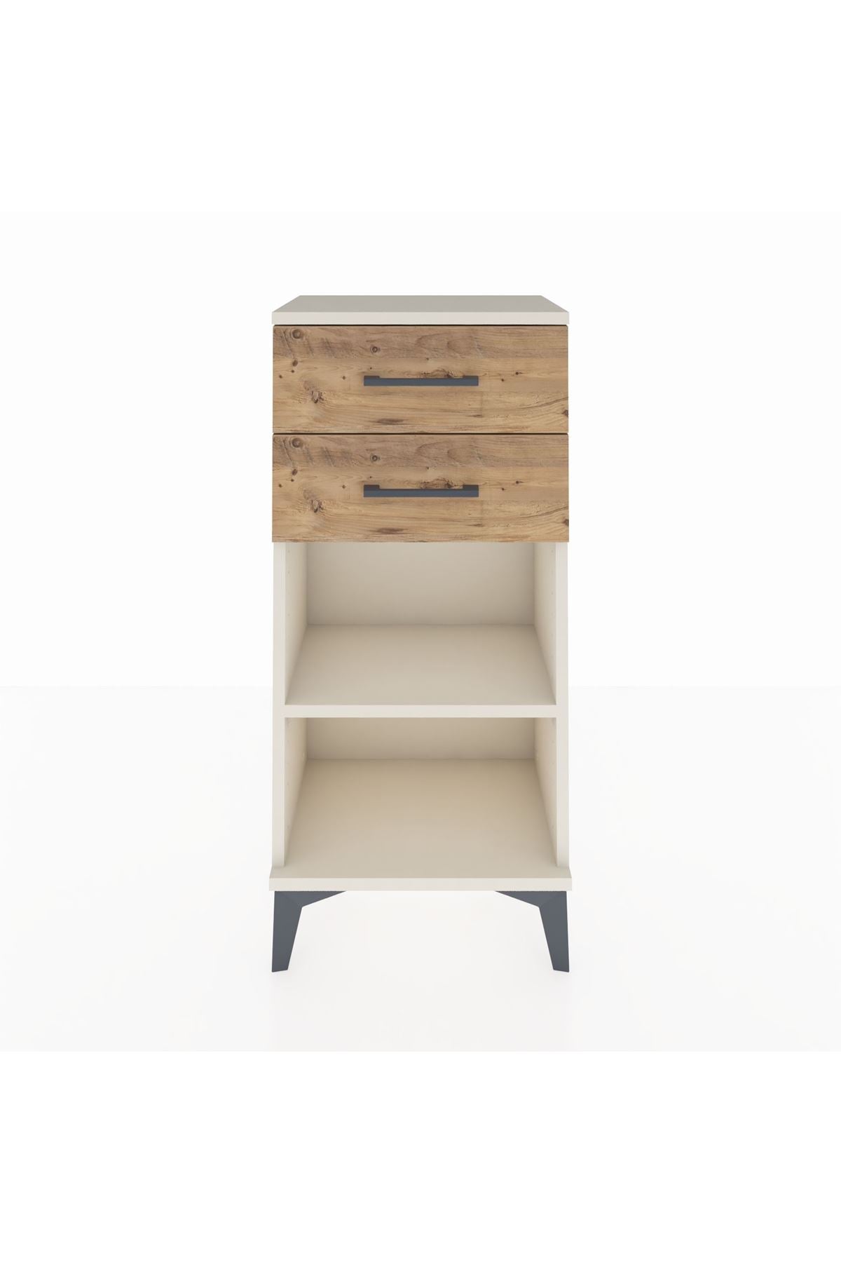 Arges Komodin Tek Raflı 2 Çekmeceli 44x30x96 - S09M003V3A