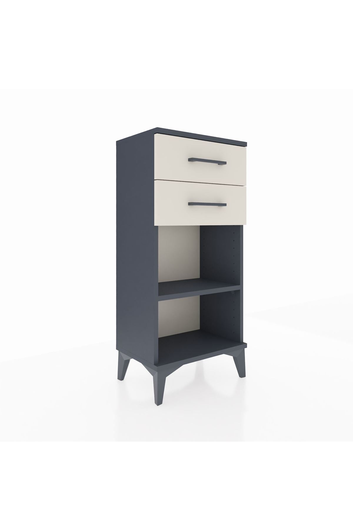 Arges Komodin Tek Raflı 2 Çekmeceli 44x30x96 - S09M003V4A