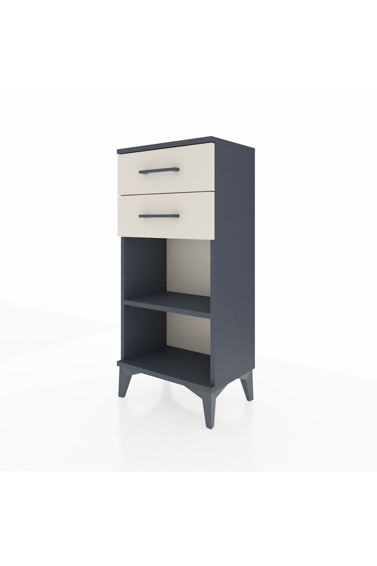 Arges Komodin Tek Raflı 2 Çekmeceli 44x30x96 - S09M003V4A