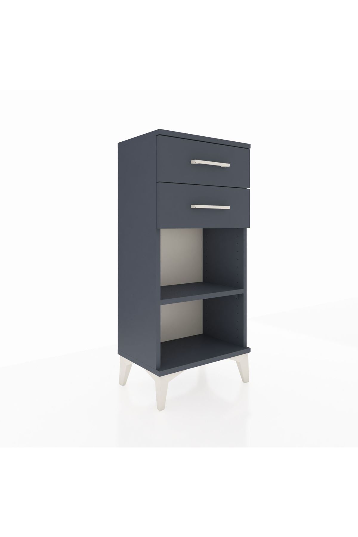 Arges Komodin Tek Raflı 2 Çekmeceli 44x30x96 - S09M003V5A
