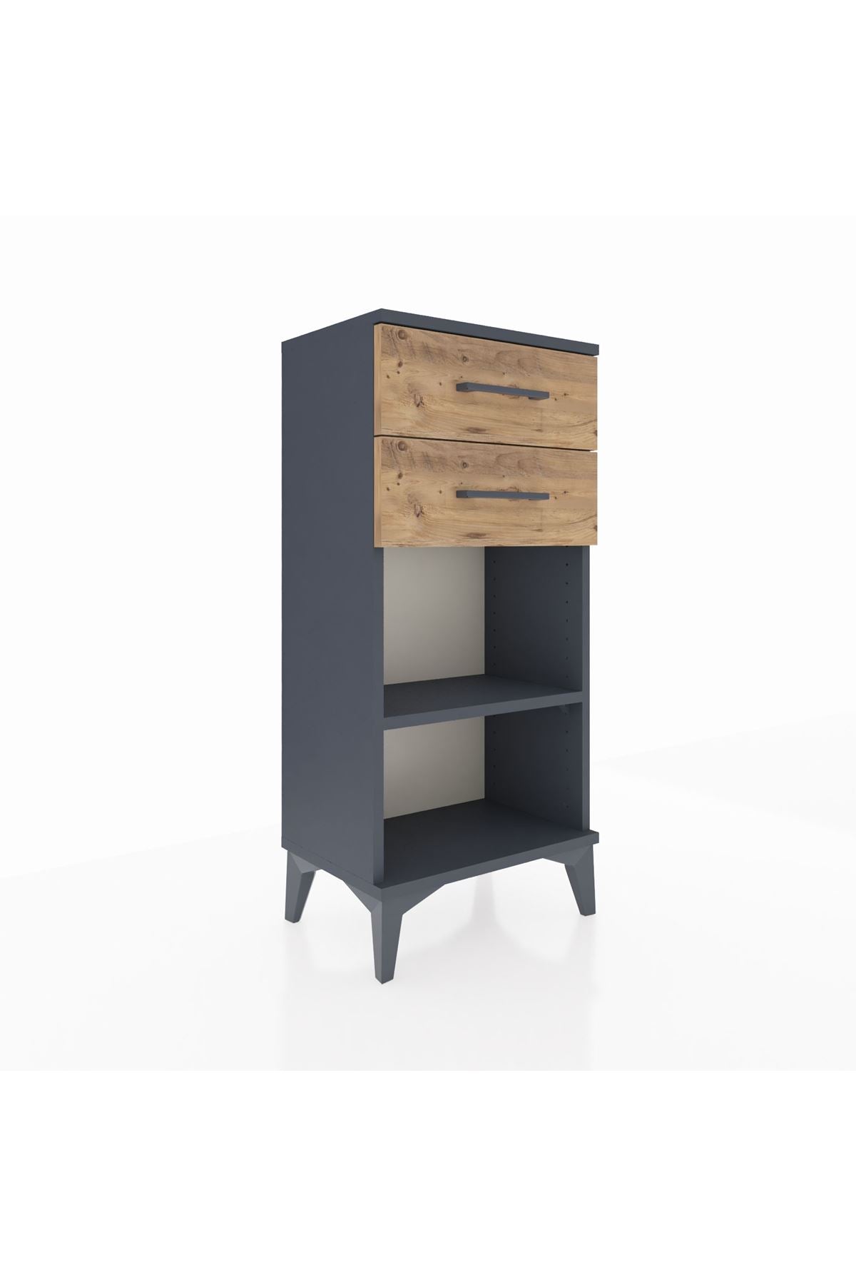 Arges Komodin Tek Raflı 2 Çekmeceli 44x30x96 - S09M003V6A