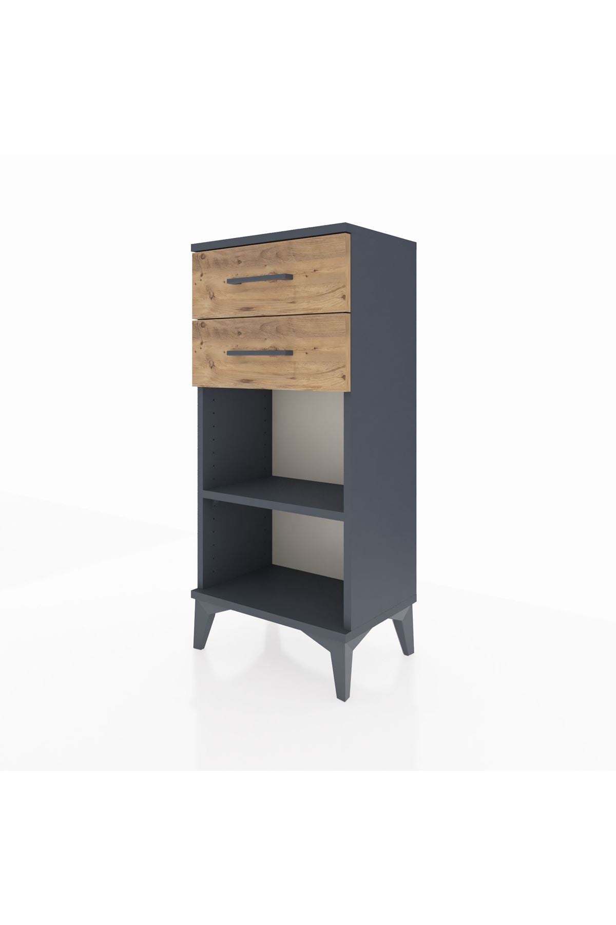 Arges Komodin Tek Raflı 2 Çekmeceli 44x30x96 - S09M003V6A