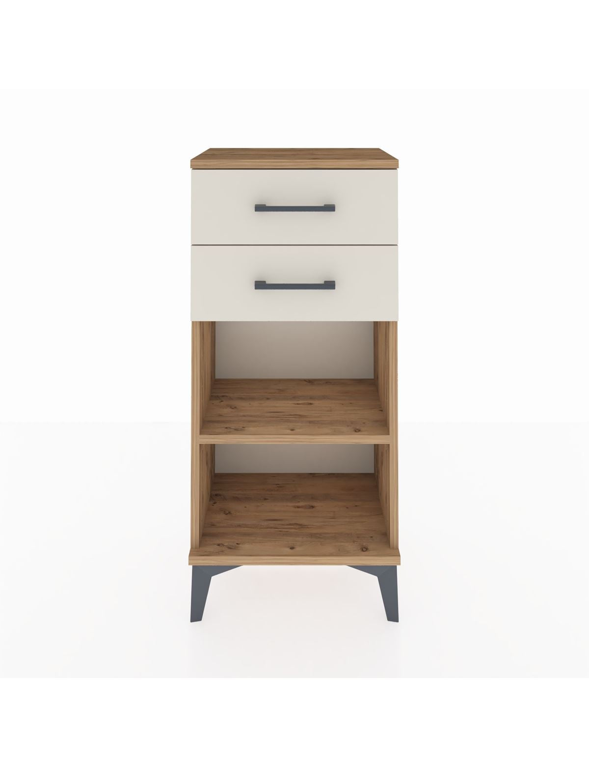 Arges Komodin Tek Raflı 2 Çekmeceli 44x30x96 - S09M003V7A