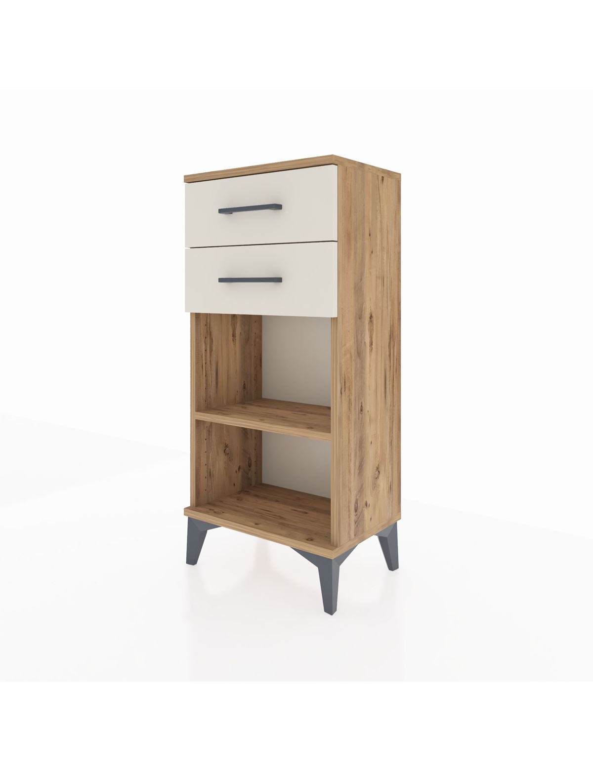 Arges Komodin Tek Raflı 2 Çekmeceli 44x30x96 - S09M003V7A