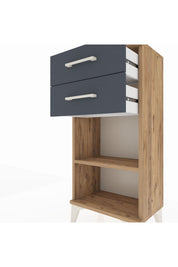 Arges Komodin Tek Raflı 2 Çekmeceli 44x30x96 - S09M003V8A