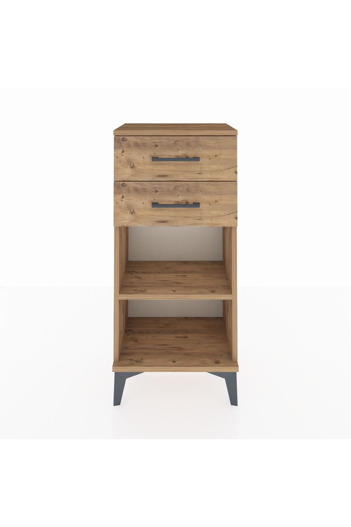 Arges Komodin Tek Raflı 2 Çekmeceli 44x30x96 - S09M003V9A