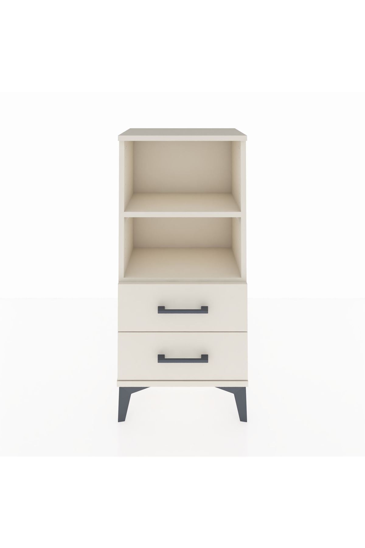 Arges Komodin 2 Raflı 2 Çekmeceli 44x30x96 - S09M004V1A