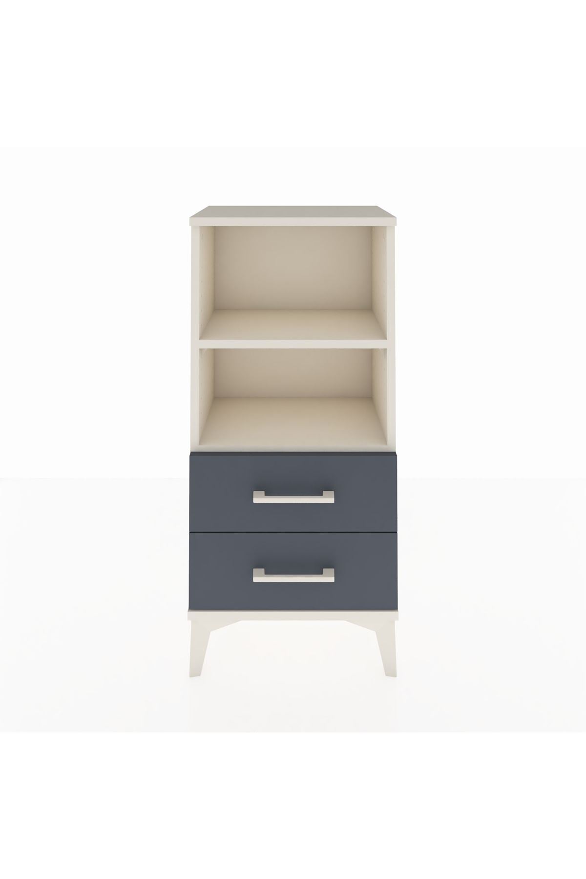 Arges Komodin 2 Raflı 2 Çekmeceli 44x30x96 - S09M004V2A