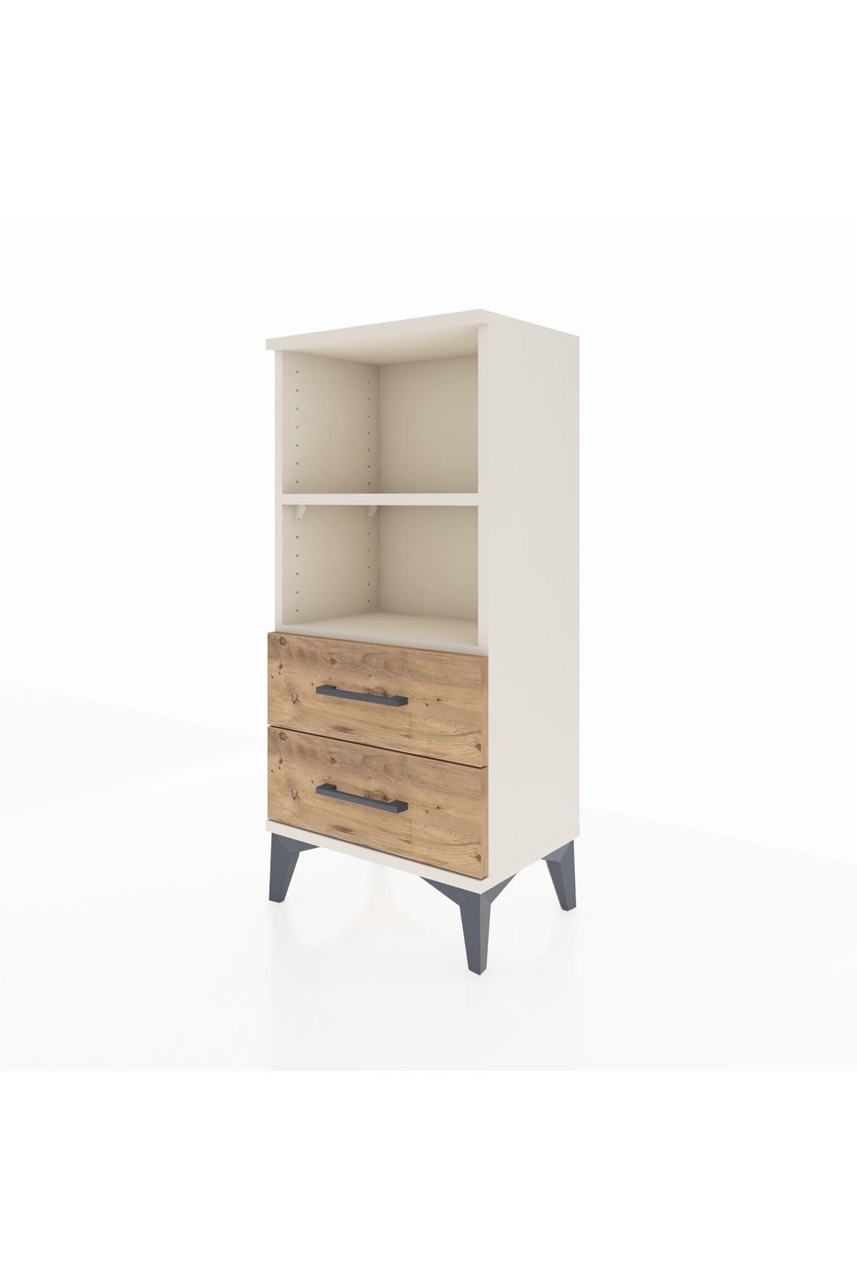 Arges Komodin 2 Raflı 2 Çekmeceli 44x30x96 - S09M004V3A