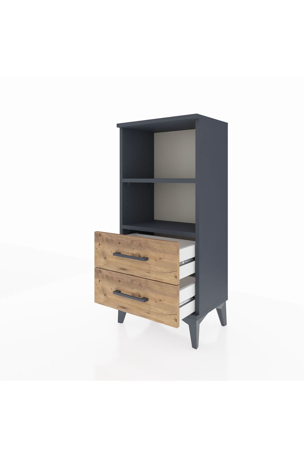 Arges Komodin 2 Raflı 2 Çekmeceli 44x30x96 - S09M004V6A