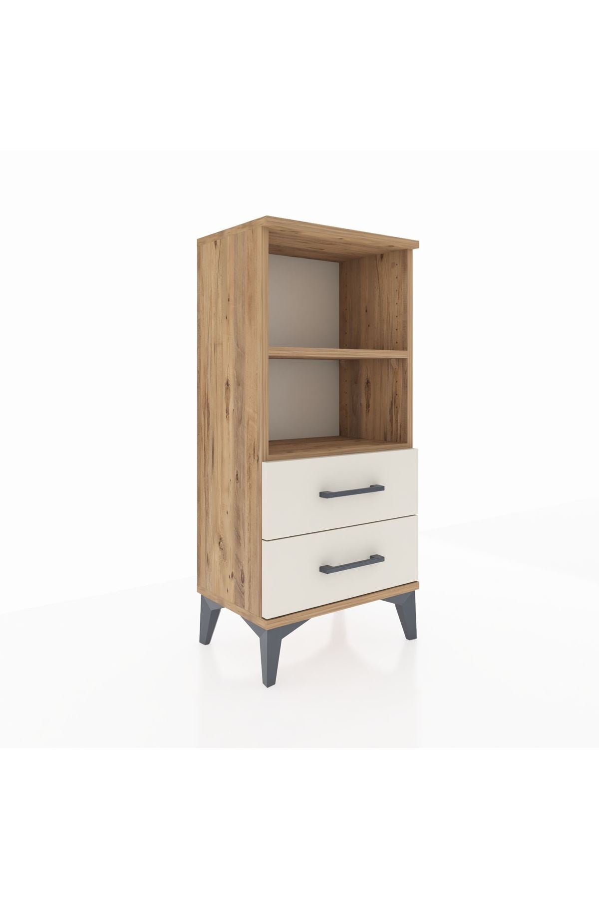 Arges Komodin 2 Raflı 2 Çekmeceli 44x30x96 - S09M004V7A