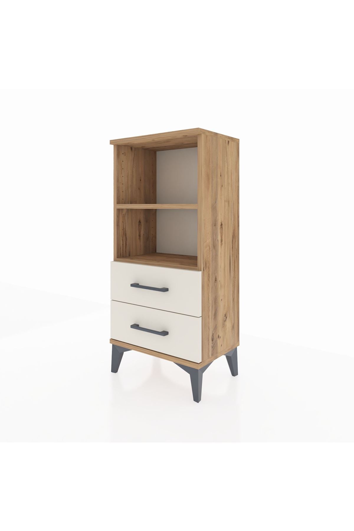 Arges Komodin 2 Raflı 2 Çekmeceli 44x30x96 - S09M004V7A